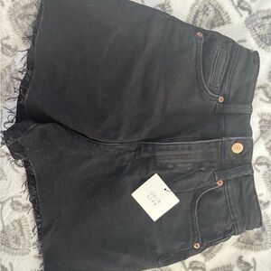 Women's Black Denim Shorts